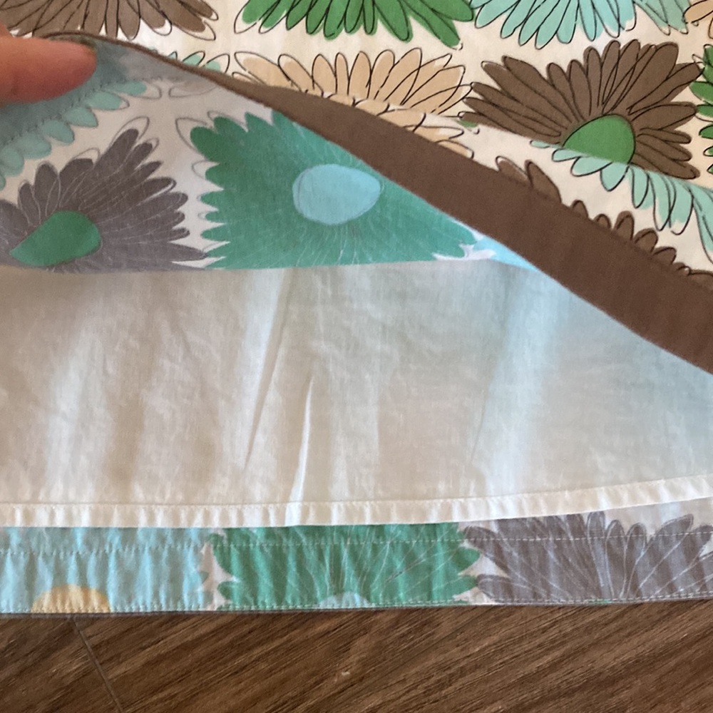 Boden A-Line Skirt with Floral Design - Brown, Green, Yellow - Picture 3 of 9